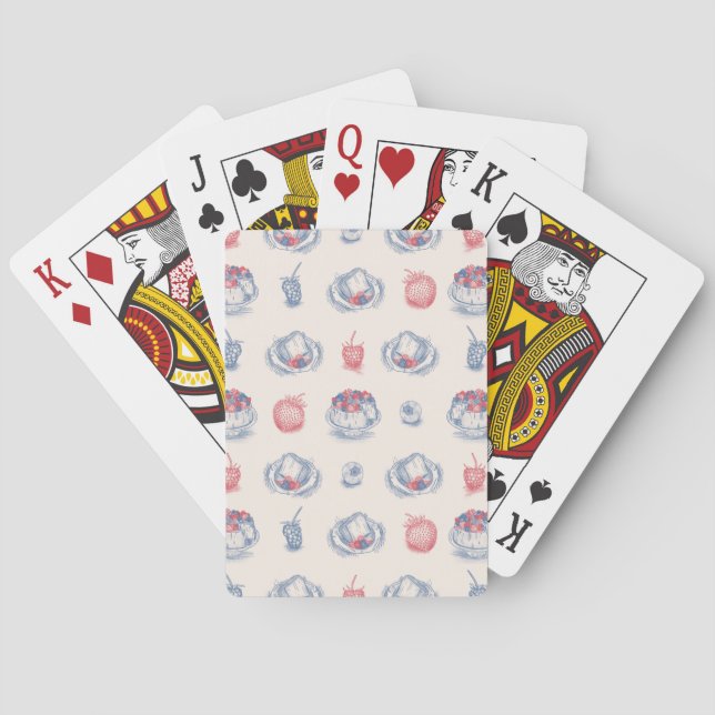 Angel Food Cake Toile Uppspelningskort Casinokort (Baksidan)