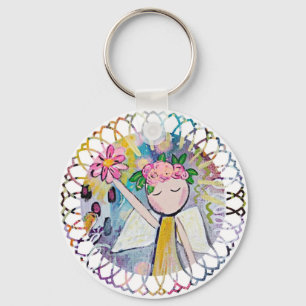 Angel för Hope Keychain Nyckelring