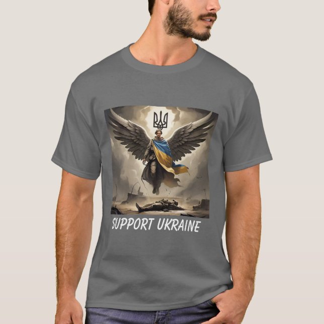 Angel för Ukraina Resilience United24 T-shirt (Framsida)