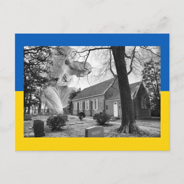 Ängel för Ukraina Vykort (Framsida)