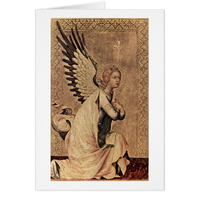 Angel från Simone Martini Hälsningskort (Framsidan)