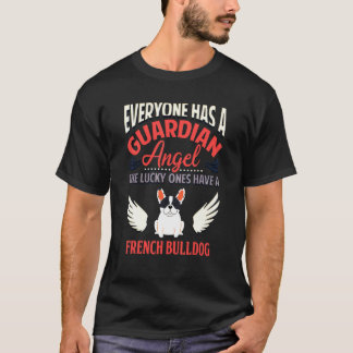 Angel Fransk Bulldog T Shirt
