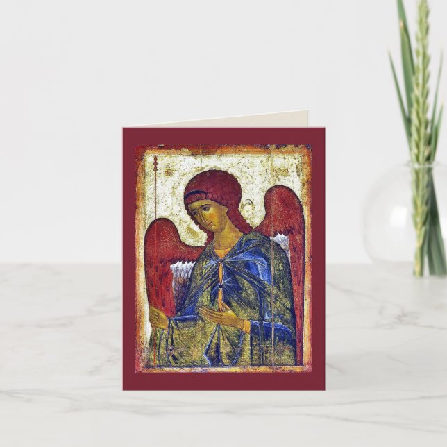 Angel Gabriel Byzantine Christian Art Kort (Framsida)