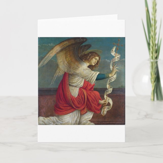 Angel Gabriel - Gaudenzio Ferrari Helgkort (Framsida)