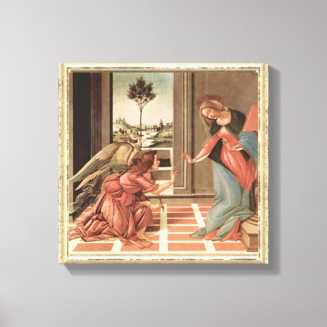 Angel Gabriel och Mary Canvastryck (Framsida)