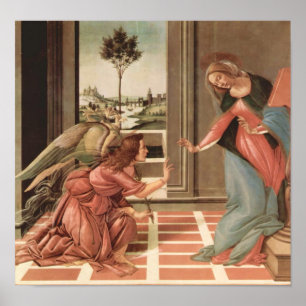 Ängel Gabriel och Mary Poster