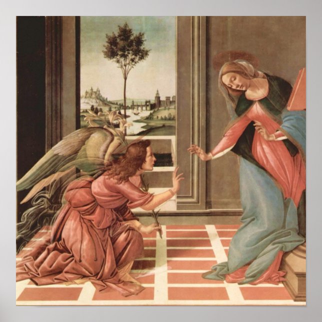 Angel Gabriel och Mary Poster (Framsidan)