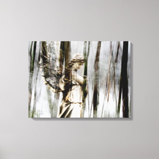 Angel går genom Winter Wrapped Canvas (Framsida)