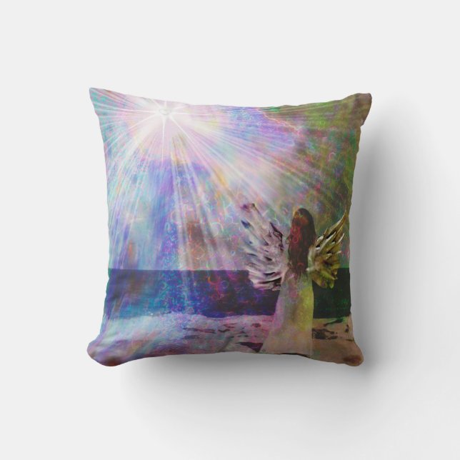 Angel Gazing 16x16 Pillow Kudde (Framsida)