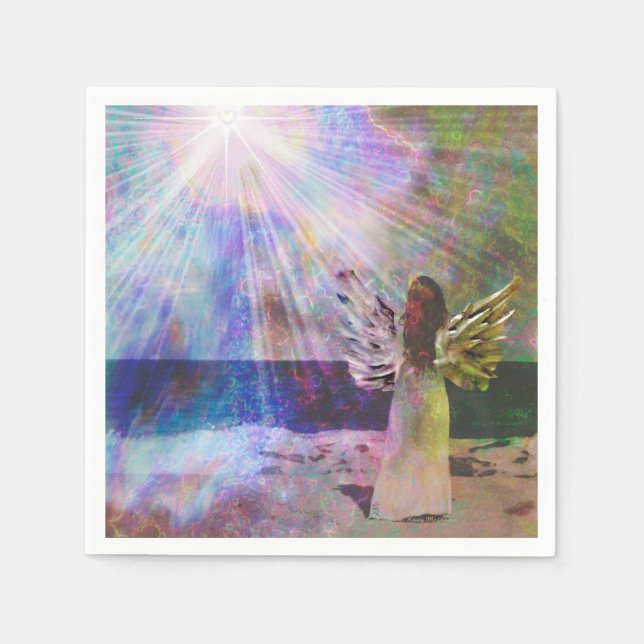 Angel Gazing Napkins Pappersservett (Framsidan)