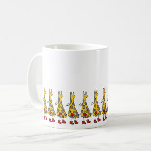 Angel Giraffes Marching Kaffemugg