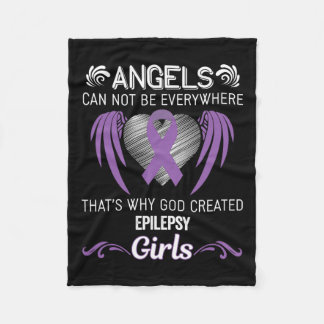 Angel Girl- Epilepsy Awareness Supporter Ribbon Fleecefilt