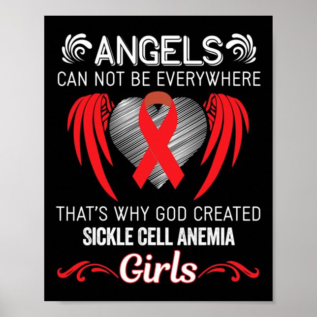 Angel Girl- Sickle Cell Anemia Awareness Supporter Poster (Framsidan)