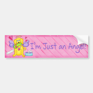 Angel Golden Gult Hund med Shoe Bildekal