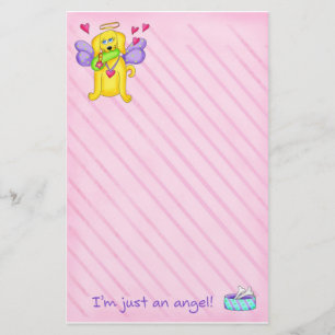 Angel Golden Gult Hund med Shoe Brevpapper
