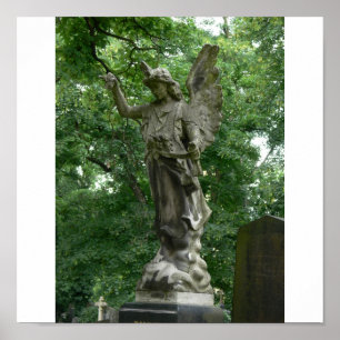 Angel Gravestone Poster