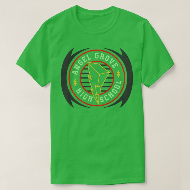 Angel Grove High School T Shirt (Design framsida)