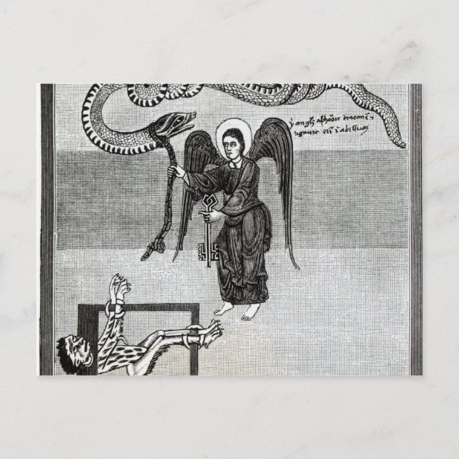 Angel, hålla Nycklarna helvetet Vykort (Framsida)