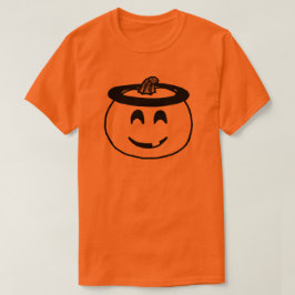 Angel Halloween Emoji Pumpkin Angel Emoji Costume T Shirt