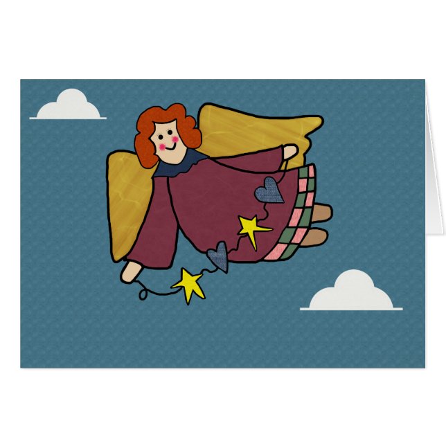 Angel Hälsningskort (Framsidan Horizontal)