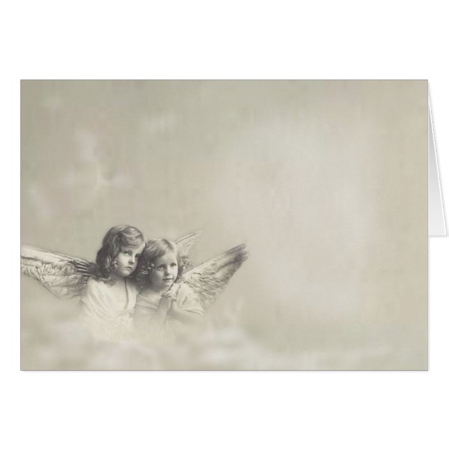 Ängel Hälsningskort (Framsidan Horizontal)