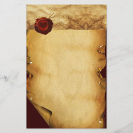 ANGEL HEART RED VAX SEAL PARCHMENT BREVPAPPER