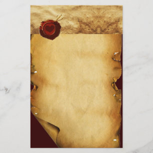ANGEL HEART RED VAX SEAL PARCHMENT BREVPAPPER