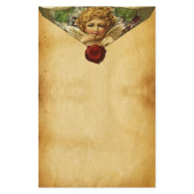 ANGEL HEART RED VAX SEAL,VALENTINS DAGSPARCHMENT
