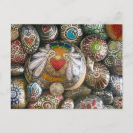 Angel Heart Sten & Silver Snäcka Post Card Vykort