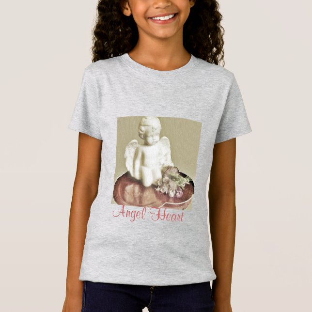 Angel Heart-Taupe T-Shirt (Framsida)