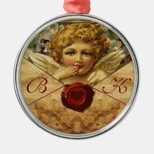 ANGEL HEART VAX SEAL PARCHMENT Monogram Julgransprydnad Metall