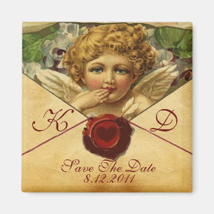 ANGEL HEART VAX SEAL PARCHMENT Monogram Magnet