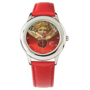 ANGEL HEART VAX SEAL,RED RUBY GEM MONOGRAM ARMBANDSUR
