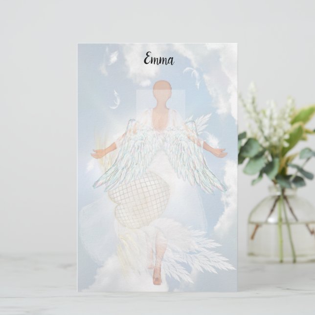 Angel Hearts Stationery Brevpapper (Stående Fram)