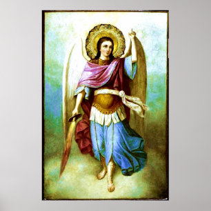 Angel Heliga Archangel Saint Michael Poster