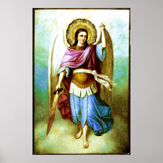 Angel Heliga Archangel Saint Michael Poster (Framsidan)