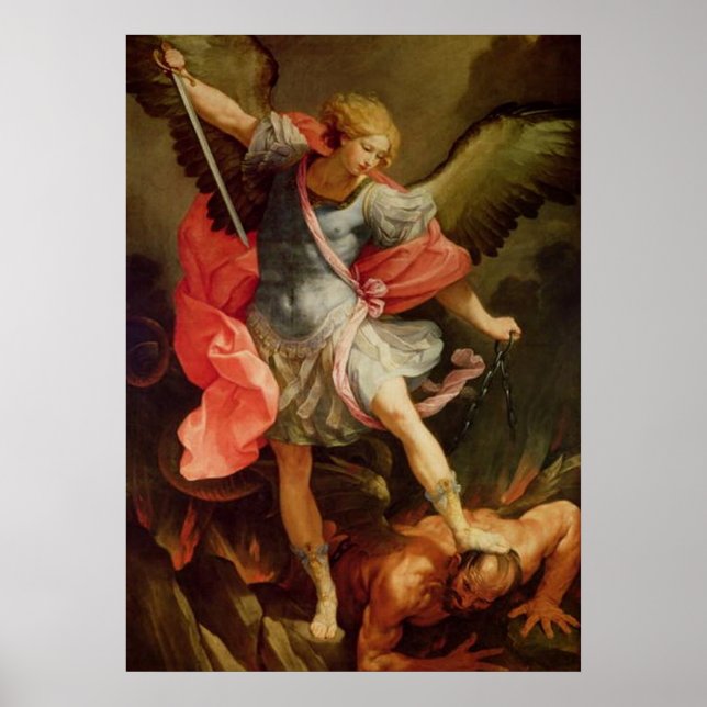 Angel Heliga Archangel St. Michael Poster (Framsidan)