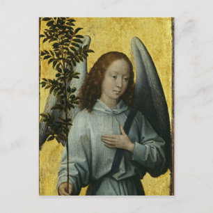 Angel Holding an Olive Gren Vykort