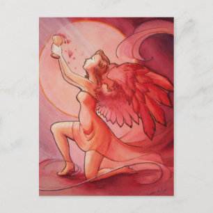Angel Holding Kopp 2 Vykort