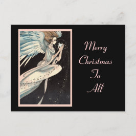 Angel Holding Star Helg Vykort
