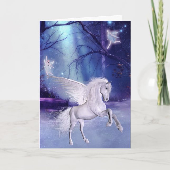 Angel Horse Card Fantasy Kort (Framsida)