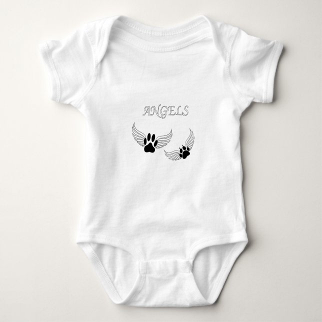Ängel husdjur klor t shirt (Framsida)