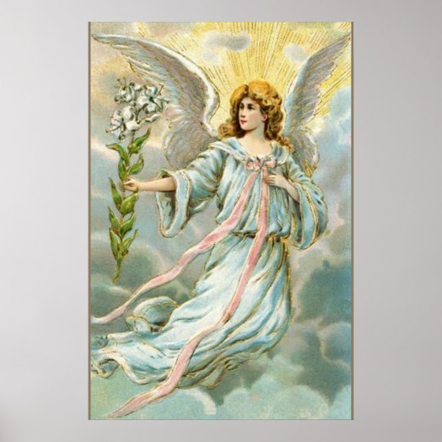 Ängel i blått poster (Framsidan)