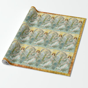 Angel i blått presentpapper