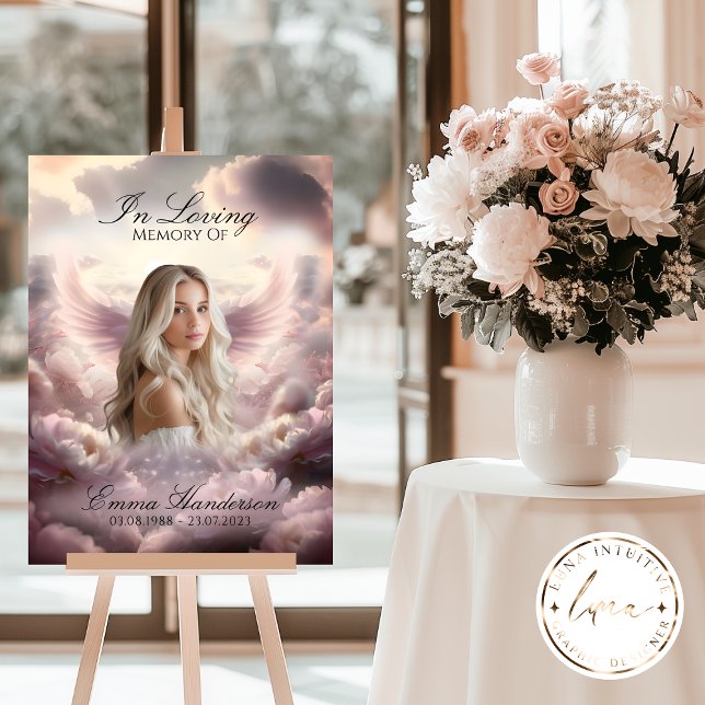Angel i Bloom Memorial Sign Poster (Skapare uppladdad)