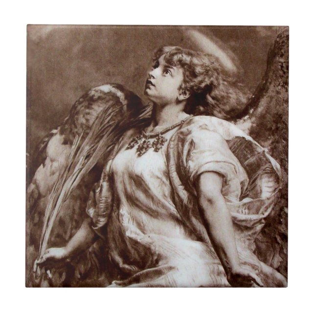 ANGEL I BROWN SEPIA OCH WHITE KAKELPLATTA (Framsidan)