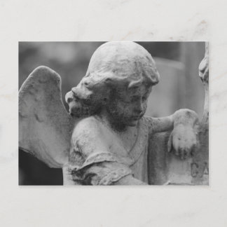 Angel i Cemetery Postcard Vykort