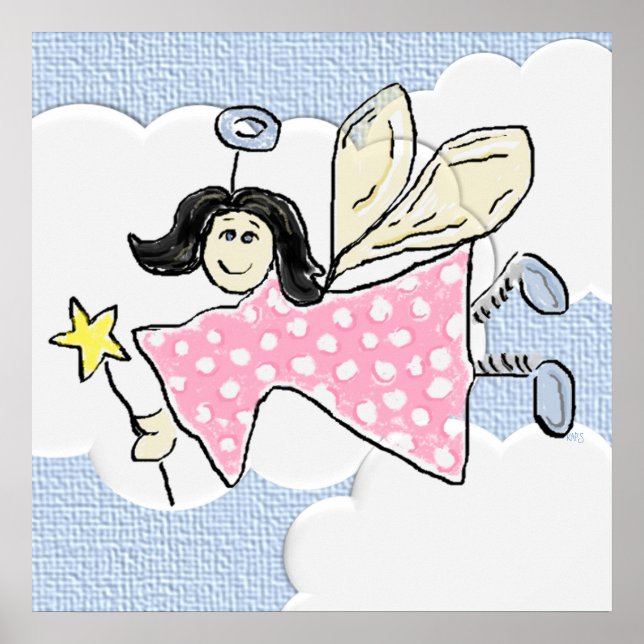 Angel i Clouds 3 Dimensional Poster (Framsidan)