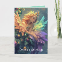 Angel i ett Julgran-kort