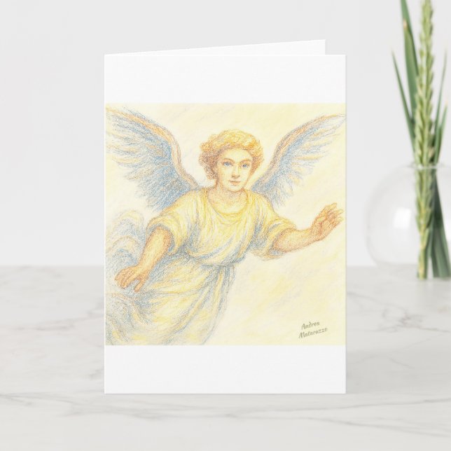 Ängel i flykt med ett leende inbjudan (Framsida)